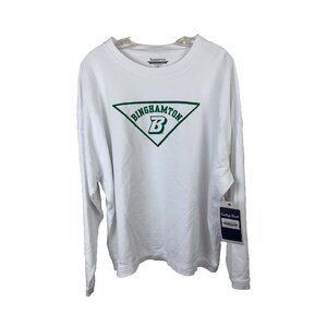 Binghamton University Bearcat Unisex Mens Womens White Sz XXL Sweatshirt NWT